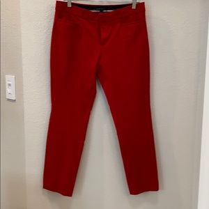 Red Sloan Fit Banana Republic Pants